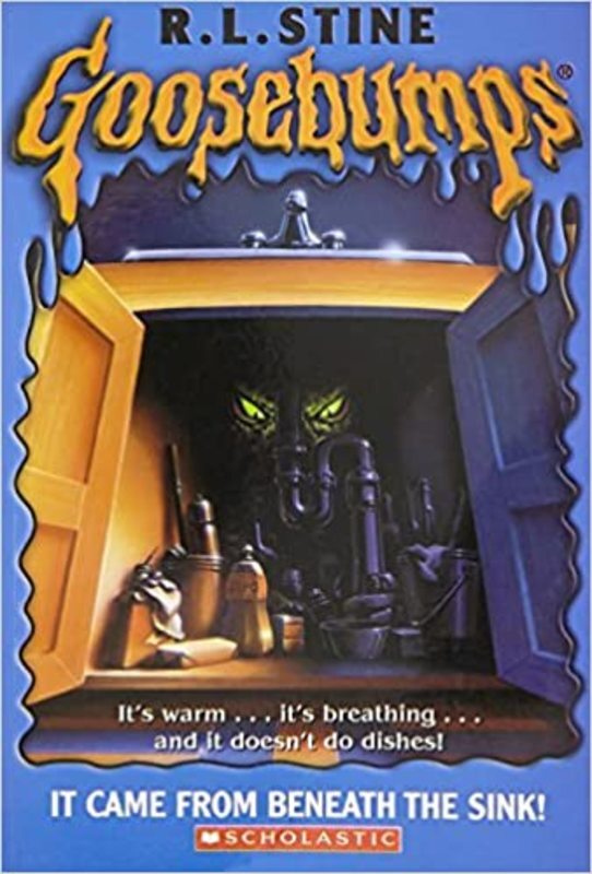 Book cover for "It Came from Beneath the Sink!" by R.L. Stine