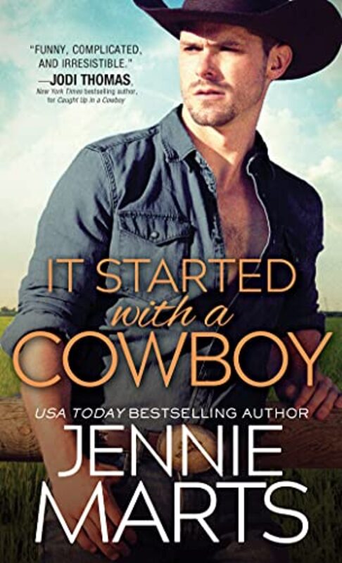 Book cover for "It Started with a Cowboy" by Jennie Marts
