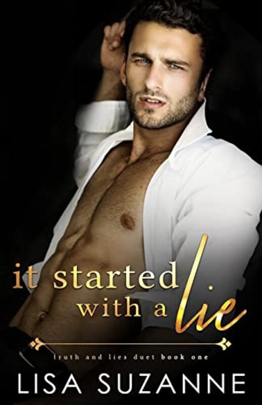Book cover for "It Started with a Lie" by Lisa Suzanne