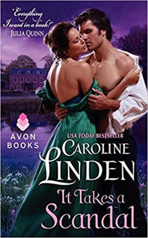 Book cover for "It Takes a Scandal" by Caroline Linden