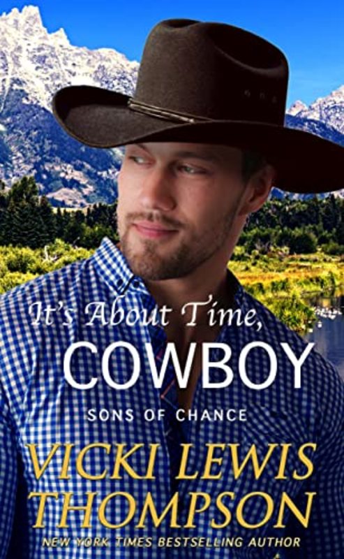 Book cover for "It's About Time, Cowboy" by Vicki Lewis Thompson
