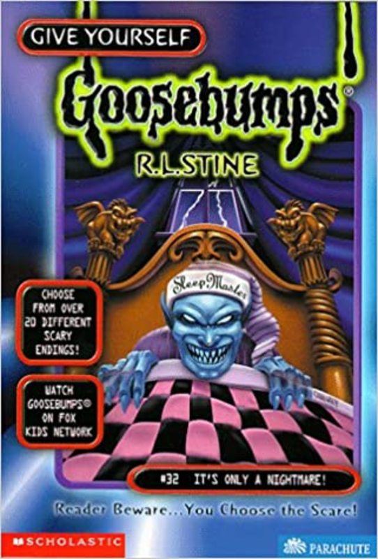 Book cover for "It's Only a Nightmare!" by R.L. Stine