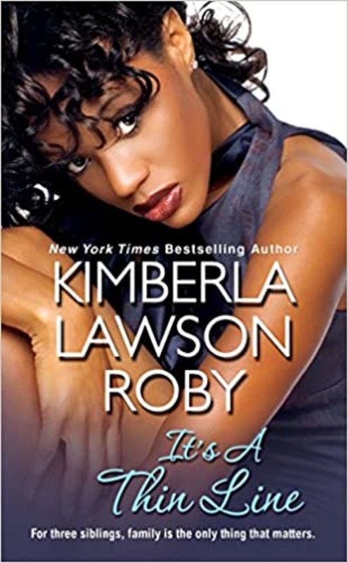 Book cover for "It's a Thin Line" by Kimberla Lawson Roby