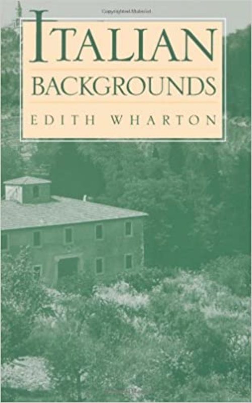 Book cover for "Italian Backgrounds" by Edith Wharton