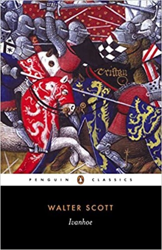 Book cover for "Ivanhoe" by Sir Walter Scott