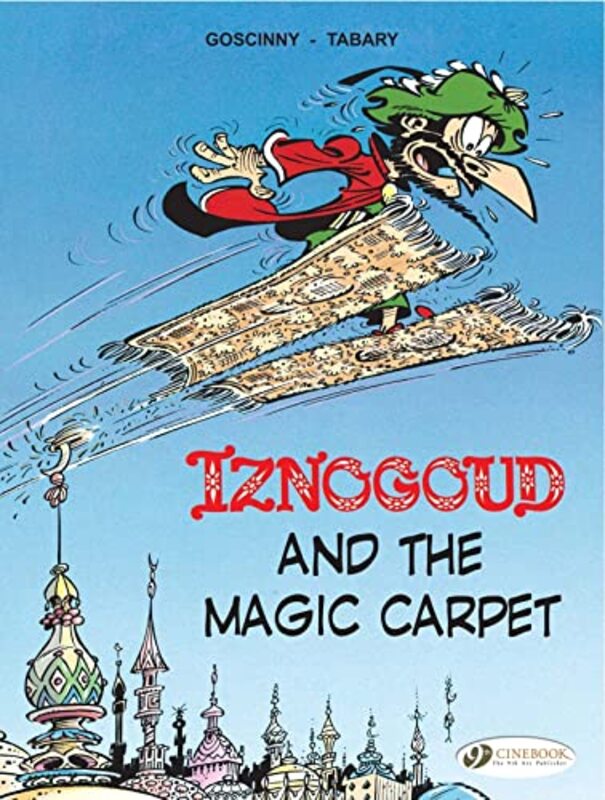 Book cover for "Iznogoud and the Magic Carpet" by Goscinny