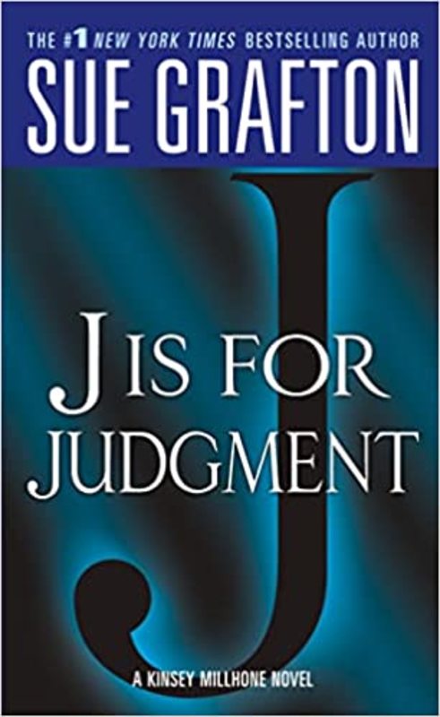 Book cover for "J is for Judgment" by Sue Grafton