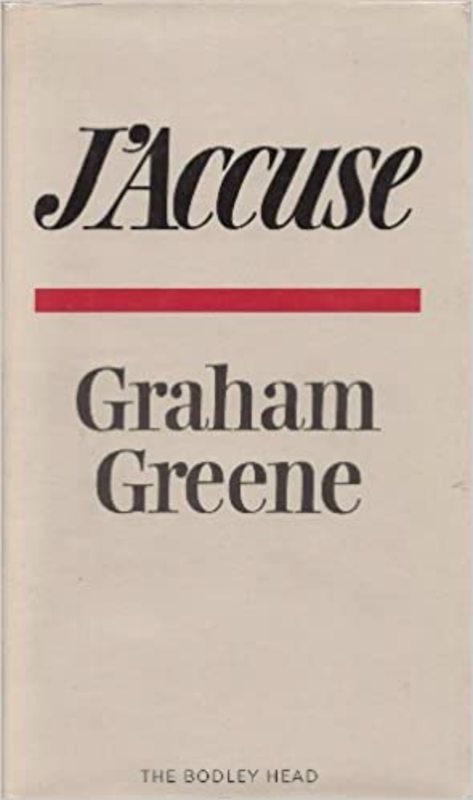 Book cover for "J'Accuse" by Graham Greene
