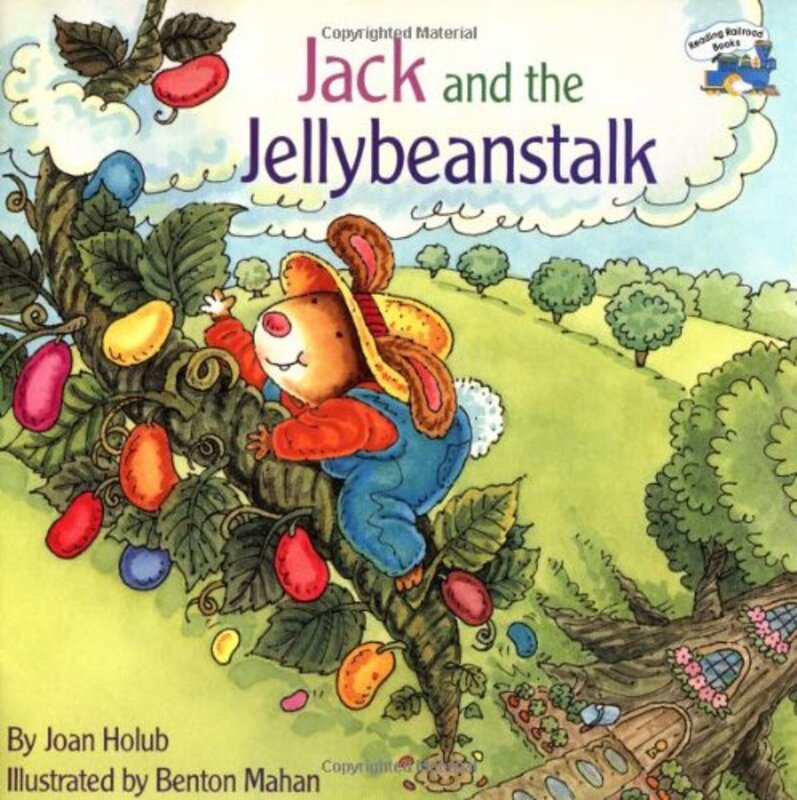 Book cover for "Jack and the Jellybeanstalk" by Joan Holub