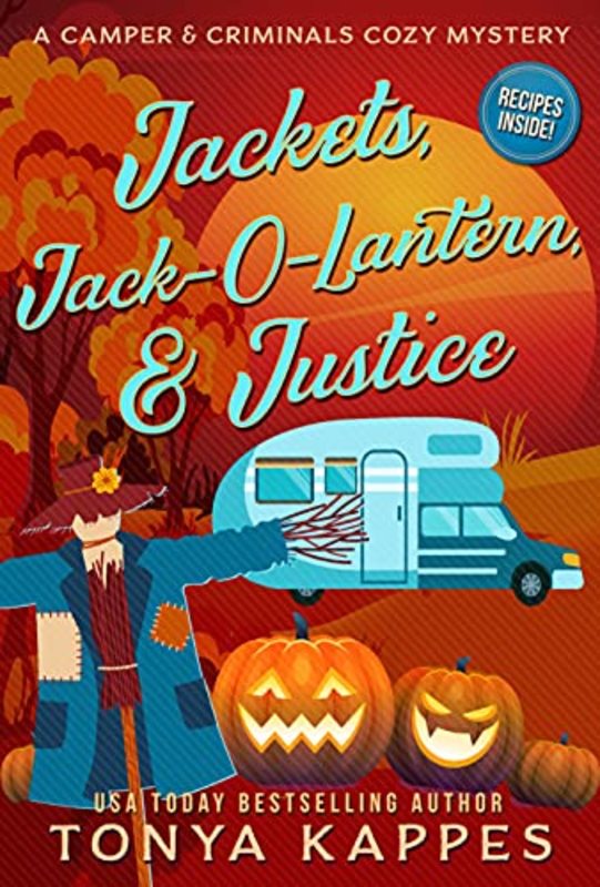 Book cover for "Jackets, Jack-O-Lantern, and Justice" by Tonya Kappes