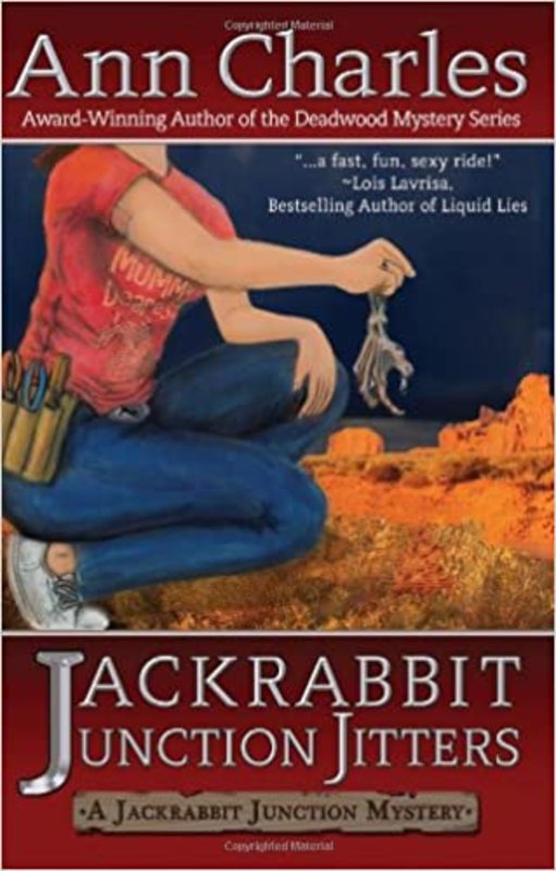 Book cover for "Jackrabbit Junction Jitters" by Ann Charles