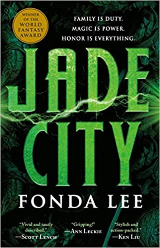 Book cover for "Jade City" by Fonda Lee