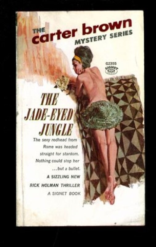 Book cover for "Jade Eyed Jungle" by Carter Brown