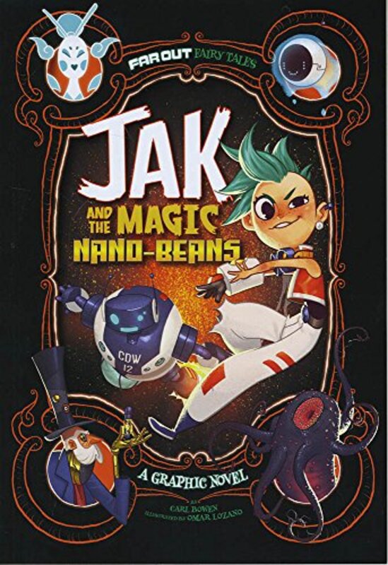 Book cover for "Jak and the Magic Nano-Beans" by Carl Bowen