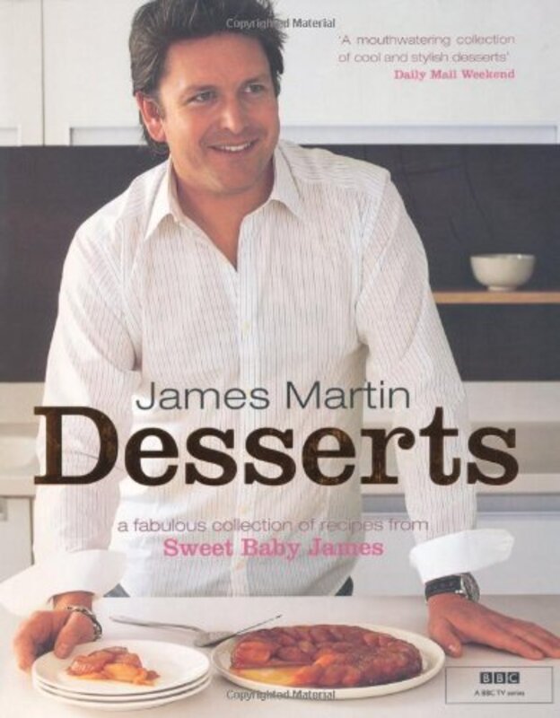 Book cover for "James Martin Desserts" by James Martin