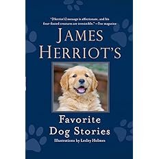 Book cover for "James Herriot's Favorite Dog Stories" by James Herriot