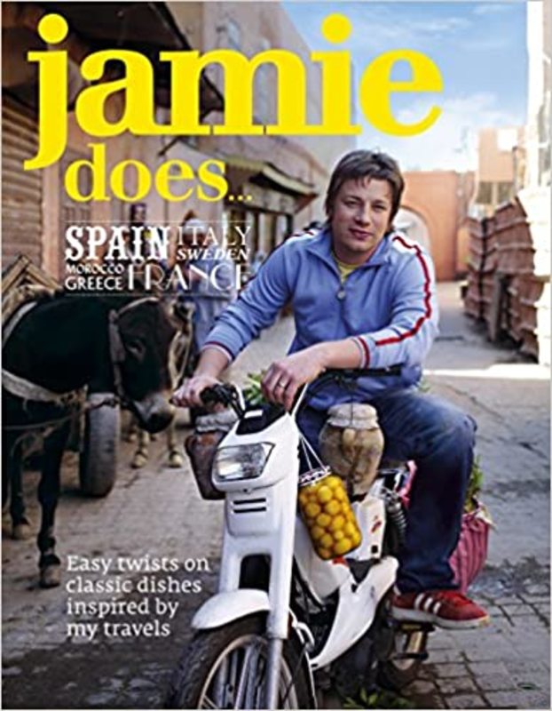 Book cover for "Jamie Does..." by Jamie Oliver