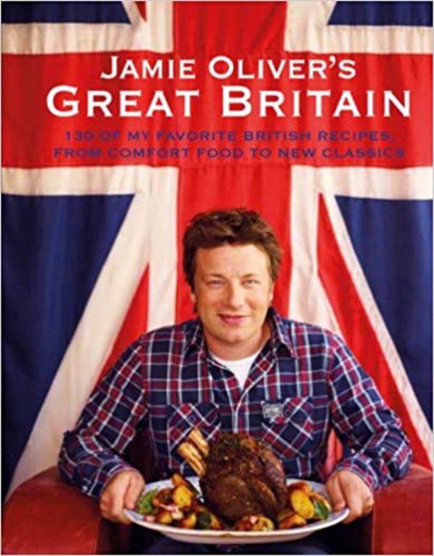 Book cover for "Jamie Oliver's Great Britain" by Jamie Oliver