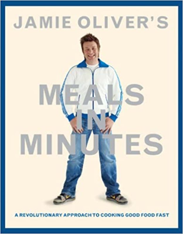 Book cover for "Jamie Oliver's Meals in Minutes" by Jamie Oliver