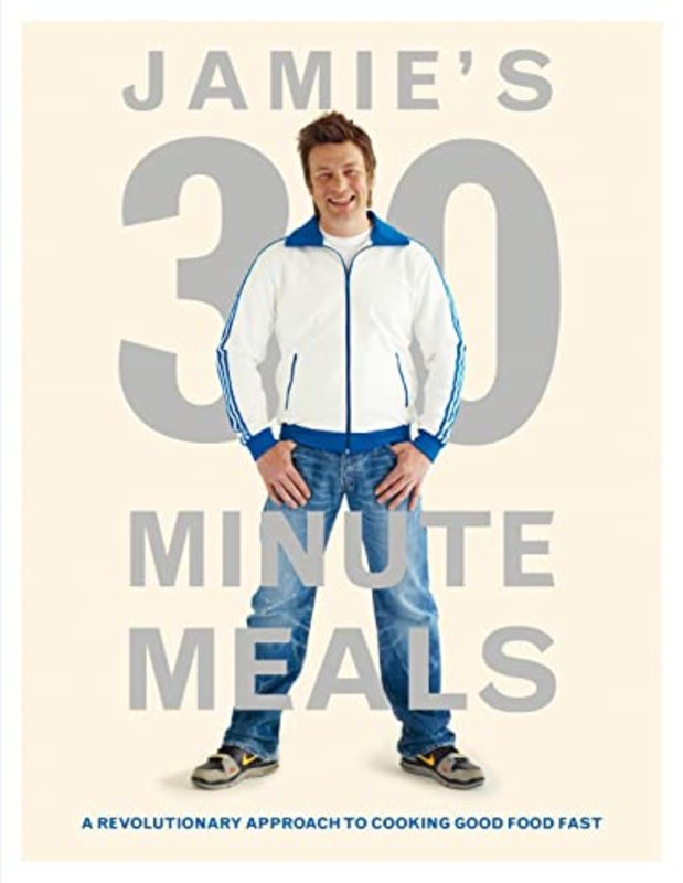 Book cover for "Jamie's 30-Minute Meals" by Jamie Oliver
