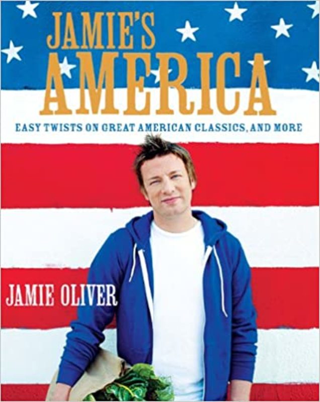 Book cover for "Jamie's America" by Jamie Oliver