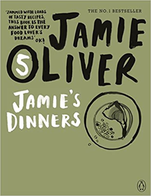 Book cover for "Jamie's Dinners" by Jamie Oliver