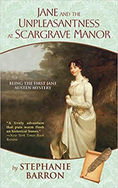 Book cover for "Jane and the Unpleasantness at Scargrave Manor" by Stephanie Barron