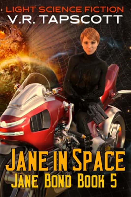 Book cover for "Jane in Space" by VR Tapscott