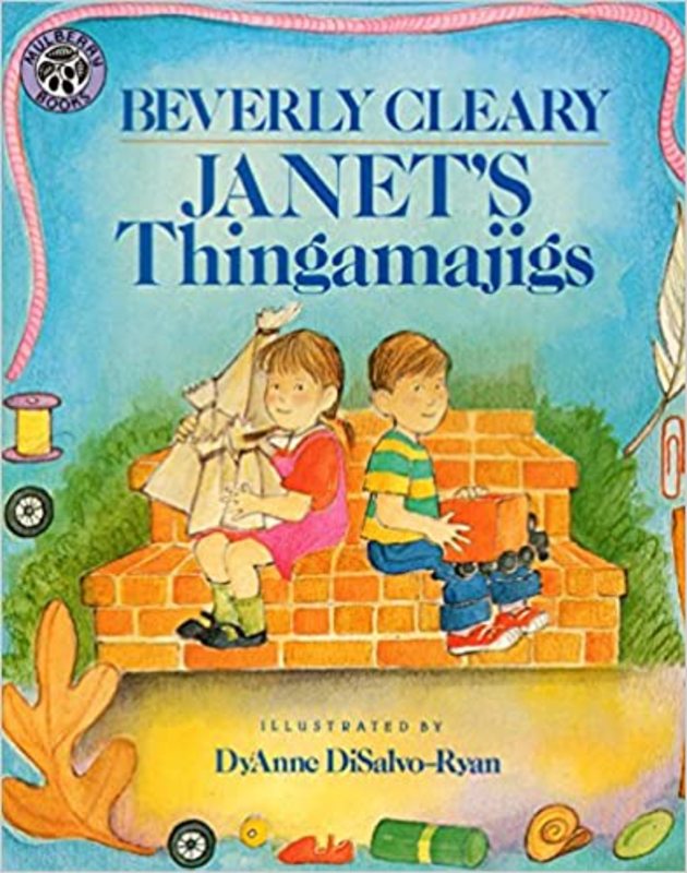 Book cover for "Janet's Thingamajigs" by Beverly Cleary