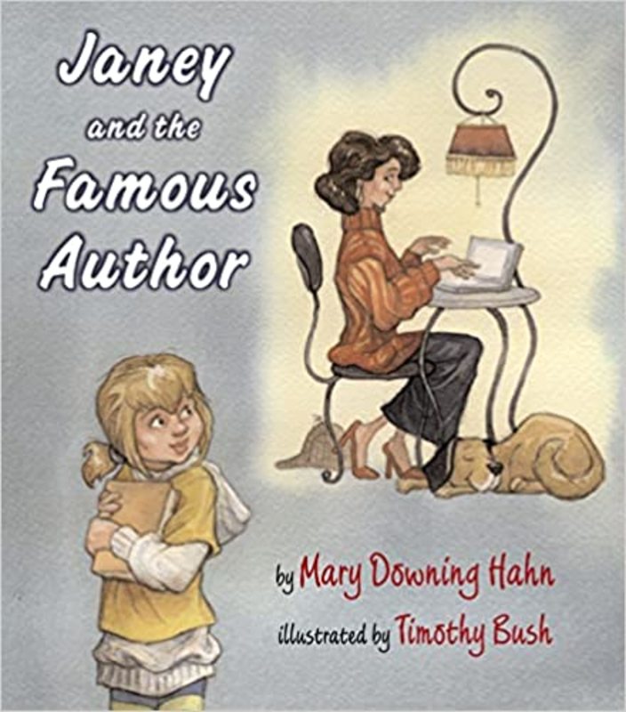 Book cover for "Janey and the Famous Author" by Mary Downing Hahn