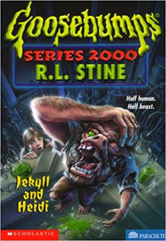 Book cover for "Jekyll and Heidi" by R.L. Stine