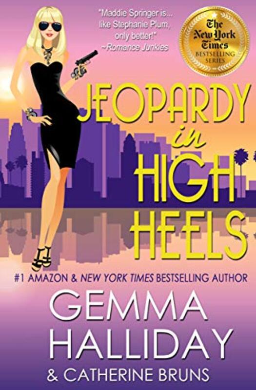 Book cover for "Jeopardy in High Heels" by Gemma Halliday