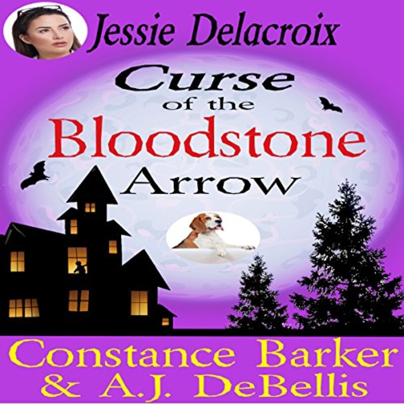 Book cover for "Jesse Delacroix: Curse of the Bloodstone Arrow" by Constance Barker