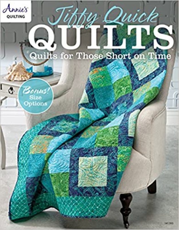 Book cover for "Jiffy Quick Quilts" by Annie's
