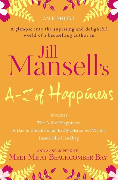 Book cover for "Jill Mansell's A-Z of Happiness" by Jill Mansell