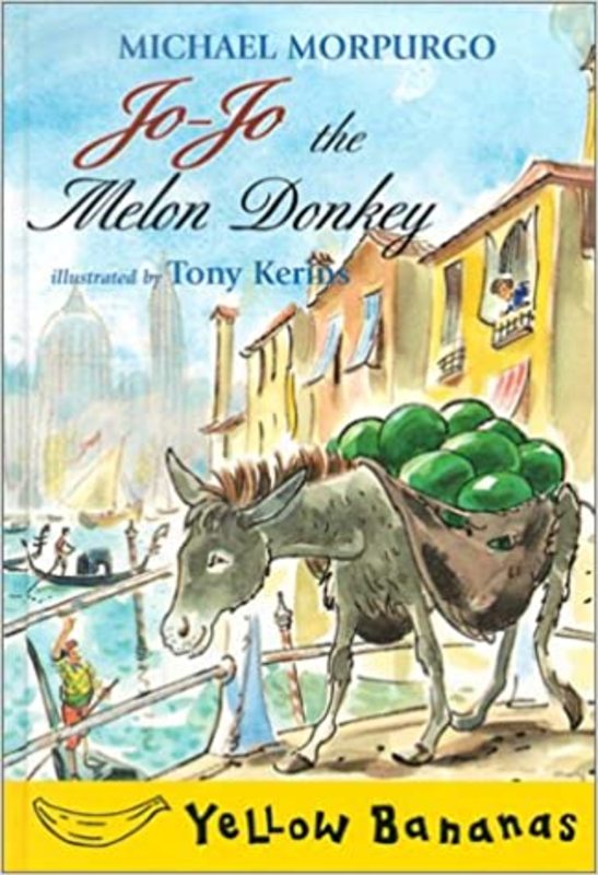 Book cover for "Jo-Jo the Melon Donkey" by Michael Morpurgo