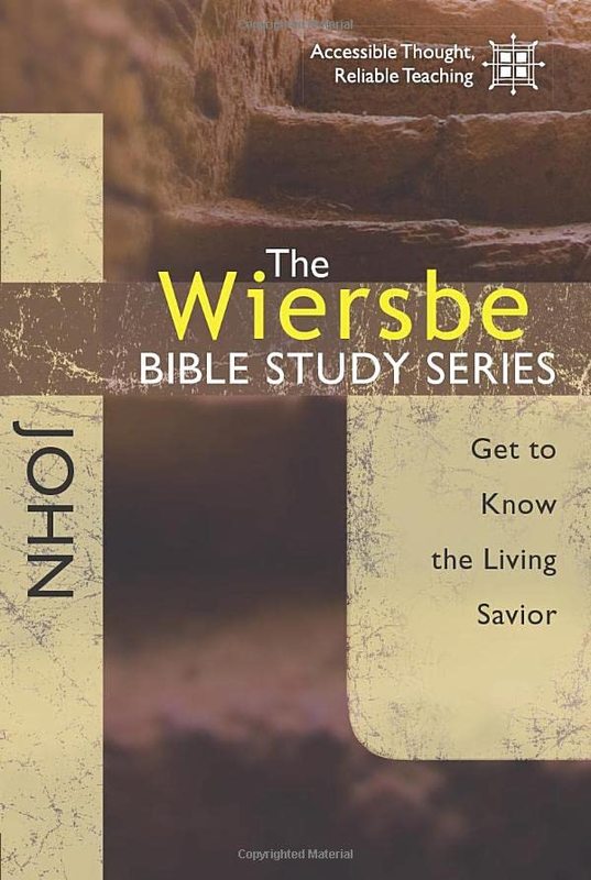 Book cover for "John: Get to Know the Living Savior" by Warren W Wiersbe
