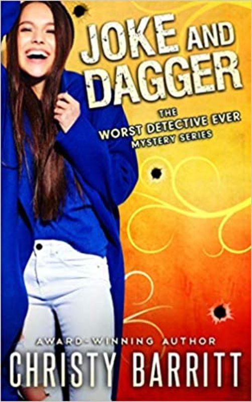 Book cover for "Joke and Dagger" by Christy Barritt