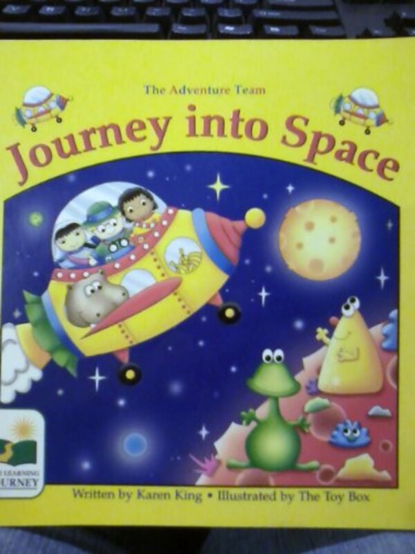 Book cover for "Journey Into Space" by Karen King