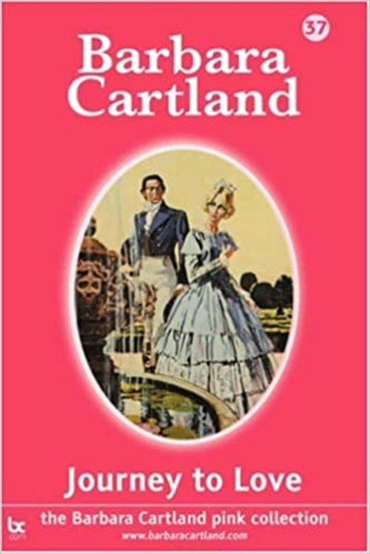 Book cover for "Journey to Love" by Barbara Cartland