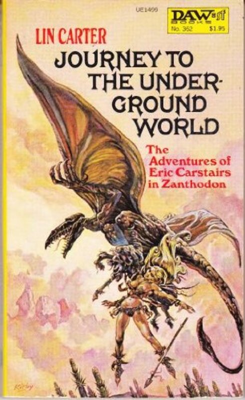 Book cover for "Journey to the Underground World" by Lin Carter