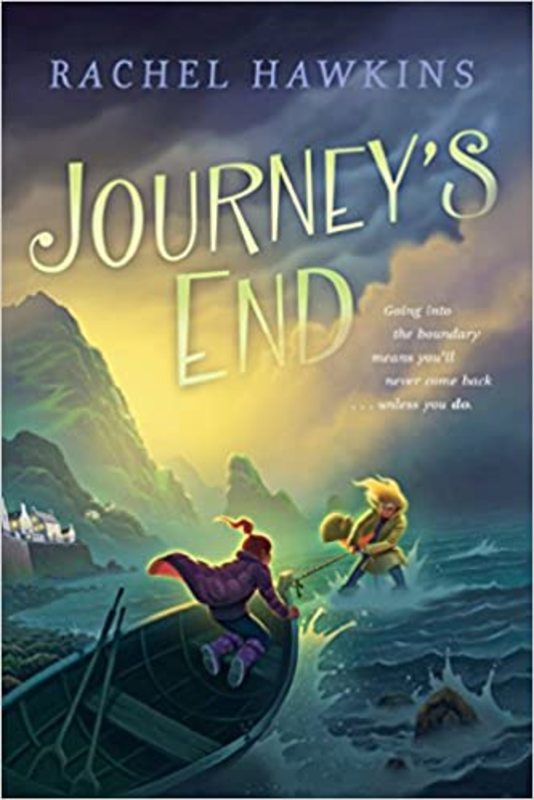 Book cover for "Journey's End" by Rachel Hawkins