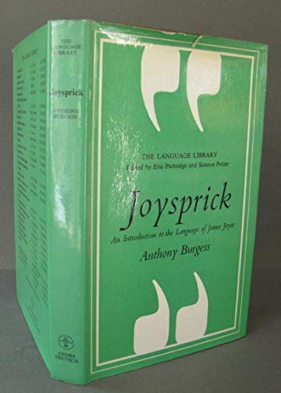 Book cover for "Joysprick" by Anthony Burgess