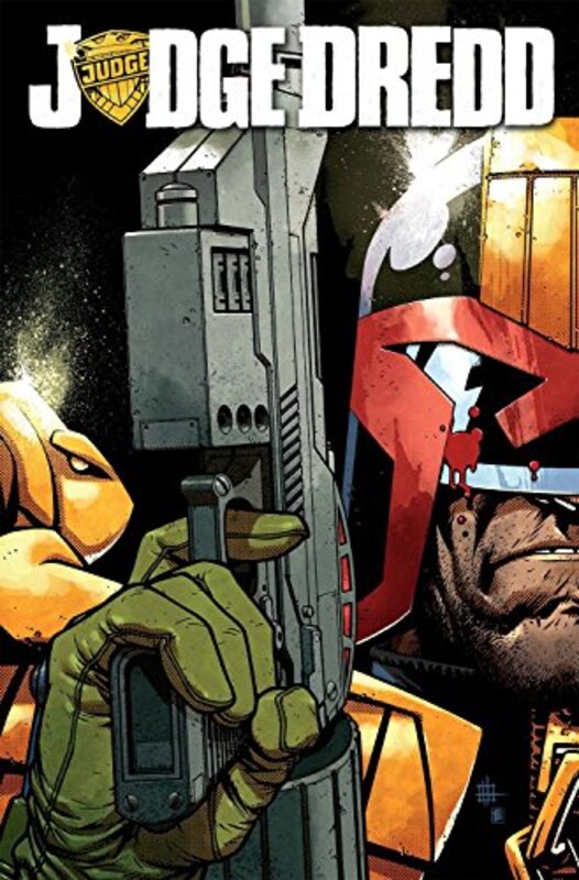 Book cover for "Judge Dredd, Volume 1" by Duane Swierczynski