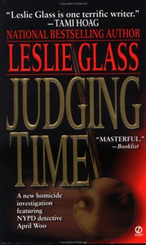 Book cover for "Judging Time" by Leslie Glass