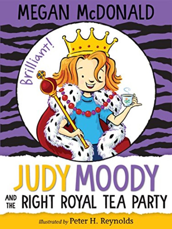 Book cover for "Judy Moody and the Right Royal Tea Party" by Megan McDonald