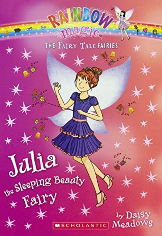 Book cover for "Julia the Sleeping Beauty Fairy" by Daisy Meadows