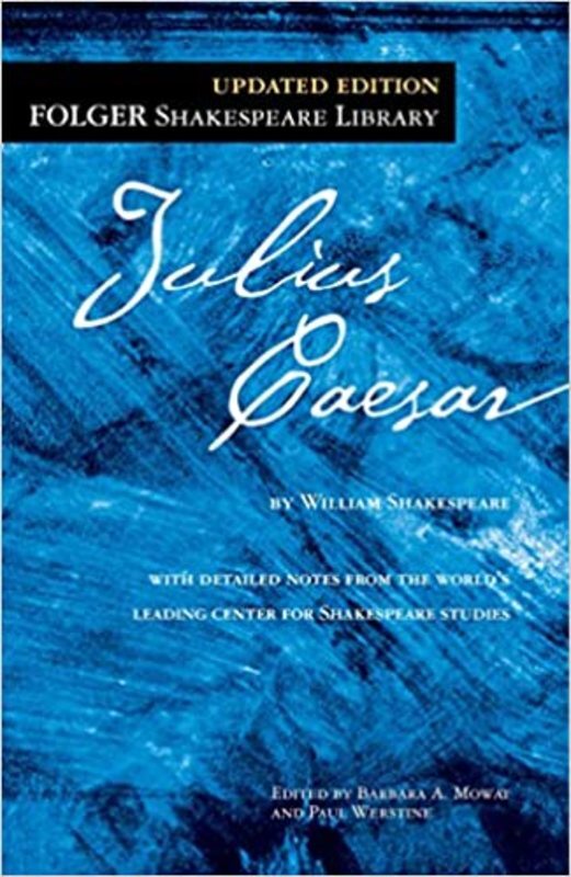 Book cover for "Julius Caesar" by William Shakespeare