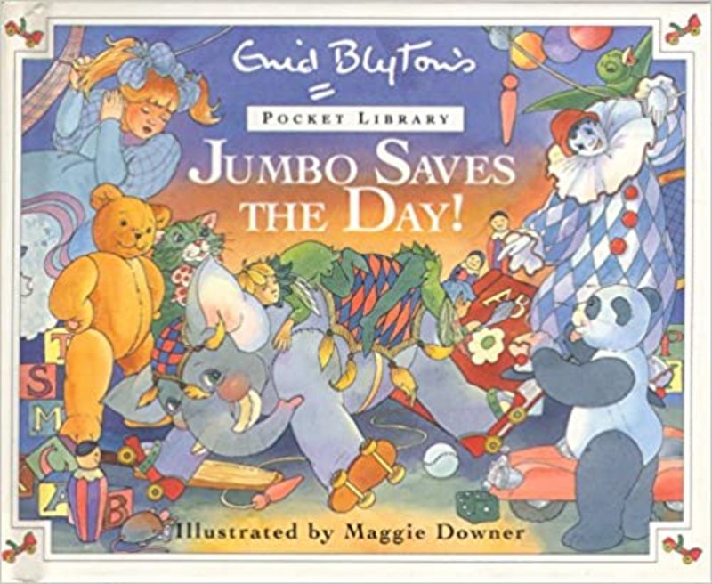 Book cover for "Jumbo Saves the Day!" by Enid Blyton