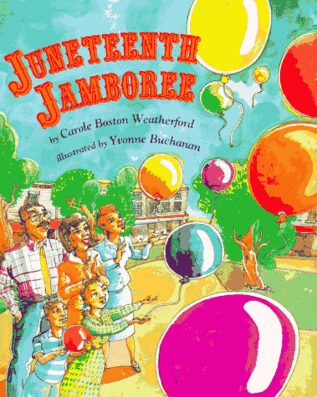 Book cover for "Juneteenth Jamboree" by Carole Boston Weatherford